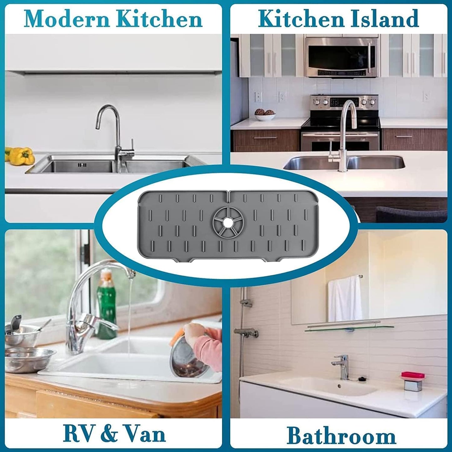 Protector contra salpicaduras para fregadero de cocina 2colores - additional image 15